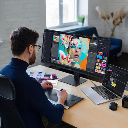 INNOCN 40" WQHD 3440 x 1440P 144Hz Ultrawide Monitor Gaming FreeSync HDR400 21:9 PC Computer IPS Screen Split PIP/PBP for Editing/Gaming, USB C 90W, HDMI, DP, Black