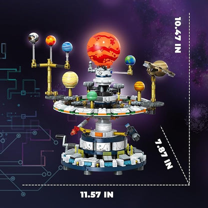 Solar System Model Toy Building Set Compatible with Lego Space Exploration STEM Toy with 8 Planets &amp Rocket Educational Astronomy Building Set for Teens Adults and Space Lovers (964 PCS)