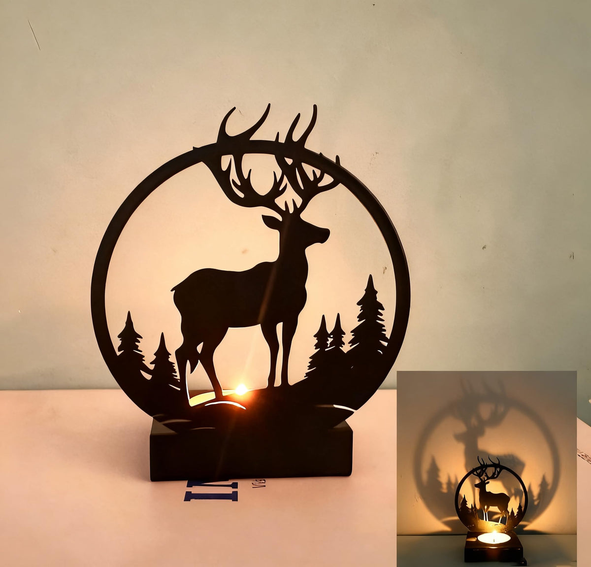 Candle Holders Bulk for Holiday Decor Indoor Outdoor Decorations for Halloween Party Table Kitchen Fireplace Bookshelf Desk Table Seasonal Display