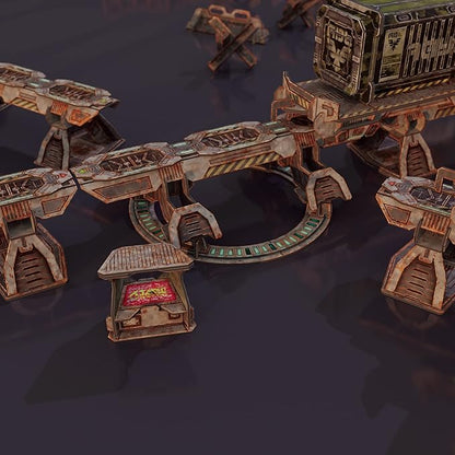 TinkerTurf Sci-Fi Terrain: MagLev Rail Starter Abandoned Theme Sturdy Affordable Great-Looking Full-Color Terrain Quick and Easy to Assemble Virtually Limitless Setups