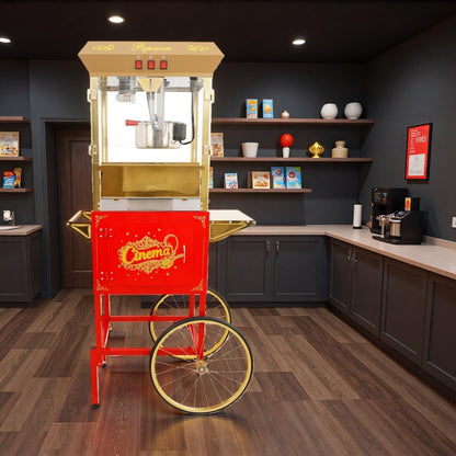 Trygoal Commercial Popcorn Machin with Cart
