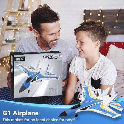 4DRC G1 RC Plane for Adults Kids RC Airplane Fighter Jet 2.4GHz 4 Channel 6-axis Gyro Stabilizer RTF Glider Aircraft Plane Toys Easy to Fly Remote Control Airplane Glider for Kids &amp Beginners
