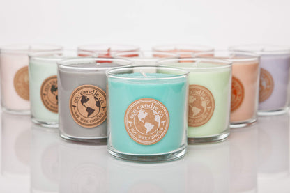 Eco Candle Co. Recycled Candle, Naked, 6 oz. - Unscented - 100% Soy Wax, No Lead, Kraft Paper Label & Lid, Hand Poured, Phthalate Free, Made from Midwest Grown Soybeans, All Natural Wicks