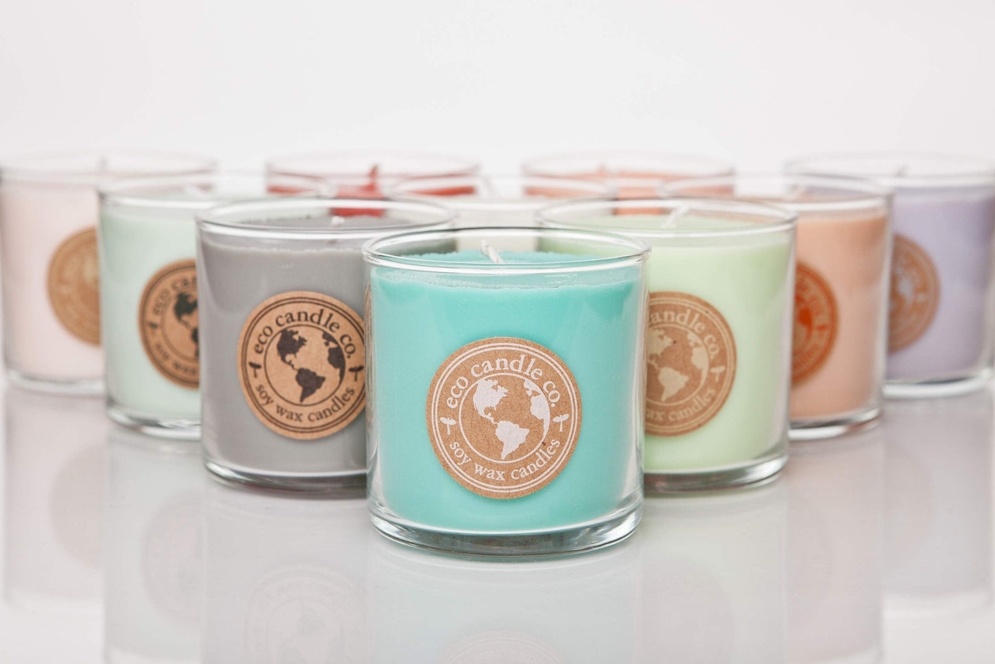 Eco Candle Co. Recycled Candle, Fig & Oak, 6 oz. - Scents of Figs, Cranberries, Leather, & Musk - 100% Soy Wax, No Lead, Kraft Paper Label & Lid, Hand Poured, Made from Midwest Grown Soybeans