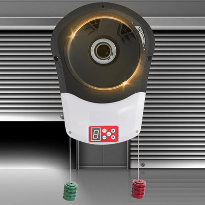 Helivivfy Auto Roller Door Opener, Equipped with Two Remote Control, Allows for Convenient Remote Operation Ideal for Garages Warehouses and Barns It Features a Powerful 800N Motor