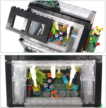General Jim's Modular Building Block Set Greenhouse Botanical Flower Garden House MOC Building Set