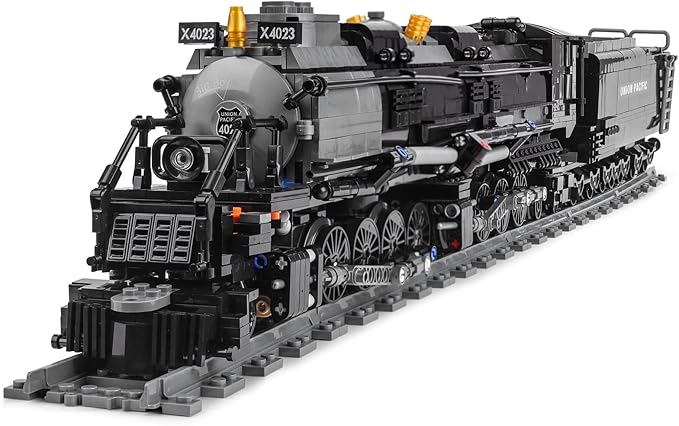 Steam Model Train Building Blocks Build The Train Building Bricks Set Large Locomotives Display Toy with Train TracksTop Present for Train Lovers (1608 Pcs)