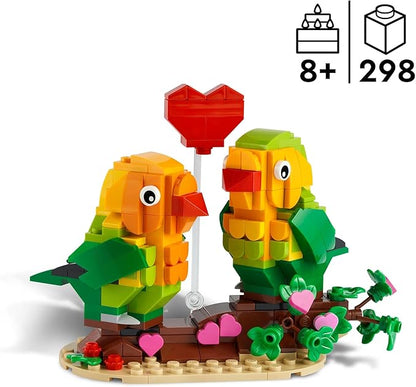 LEGO Valentine Lovebirds Building Toy Set - Fun and Engaging Build for Kids Girls &amp Boys Ages 8+ - Decoration and Gift - 40522