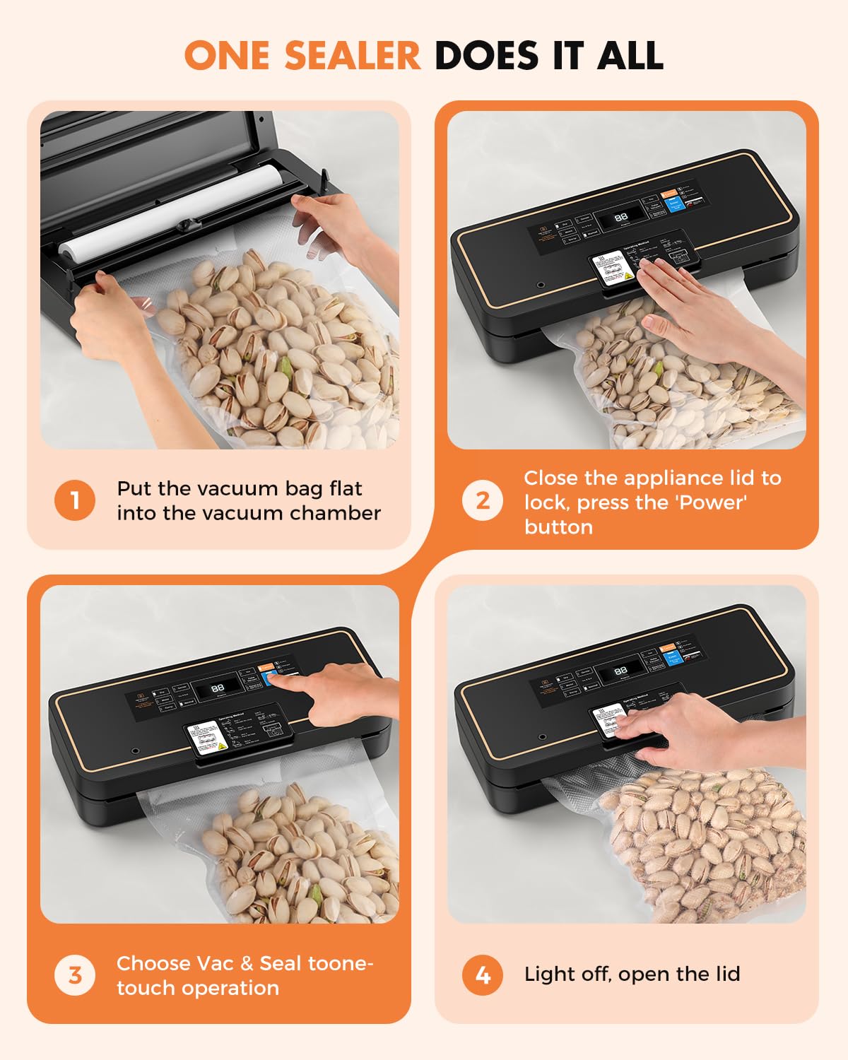 UPRUBE Vacuum Sealer for Food