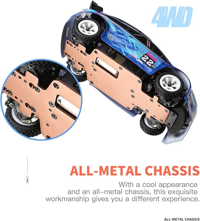 GoolRC WLtoys 284010 RC Cars 1:28 Scale Remote Control Car 4WD 30KM/H High Speed RC Drift Car for Adults