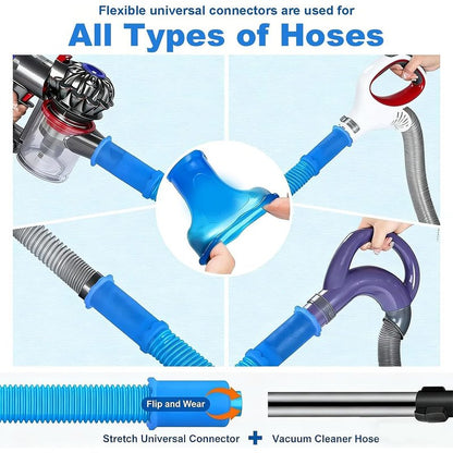 Dryer Vent Cleaning Kit for Vacuum, Universal Dryer Lint Vacuum Attachment with Long Flexible Hose & Brush, Dryer Lint Vac Attachment for Quick Lint Removal, for Most Vacuum Cleaners (1PC)