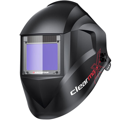 ARCCAPTAIN 55Amp Plasma Cutter, Blowback Non-HF Pilot Arc Plasma Cutting Machine + ARCCAPTAIN Internal Control Auto Darkening Welding Helmet