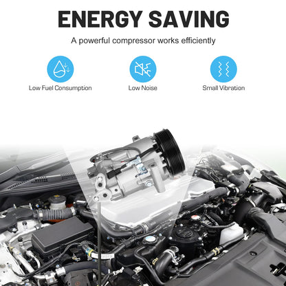 New AC Air Condition Compressor with Clutch for 2013-2015 Nissan Tsuru 1.6 1.6L, 13-15 Nissan Sentra 1.8 1.8L 97585 98585
