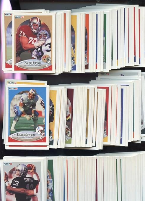 1990 Fleer Football Card Complete Set Box Full BONUS Jerry Rice Joe Montana