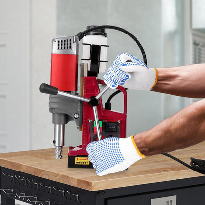1550W Magnetic Drill Press, 2" Coring, 3147lbf Mag Force, 750RPM Adjustable Speed Mag Drill for Metal, Portable Magnetic Drill Press for Professional Drilling
