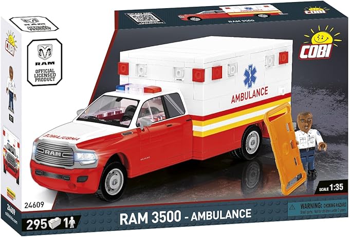 COBI Dodge RAM 3500 Ambulance Building Set 295 Pieces
