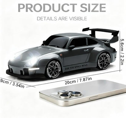 1:24 Scale RC Drift Car with LED Lights 25km/h 4WD High Speed Dual Batteries 50+ Min Play 2.4GHz Remote Control Multi-Surface Drift Tires Racing Toy Vehicle for Adults Boys Girls Storm Drive