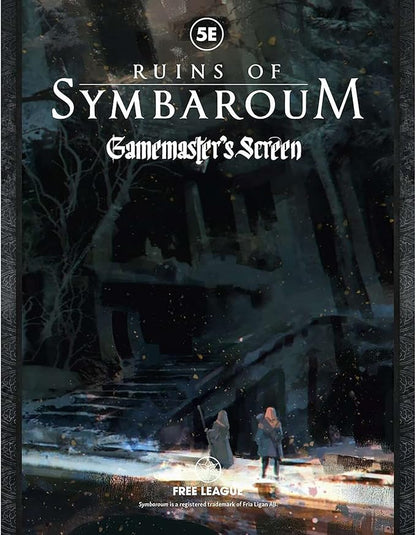 Free League Ruins of Symbaroum 5E: Gamemaster's Screen with 28-Page Adventure Booklet for Immersive RPG Campaigns