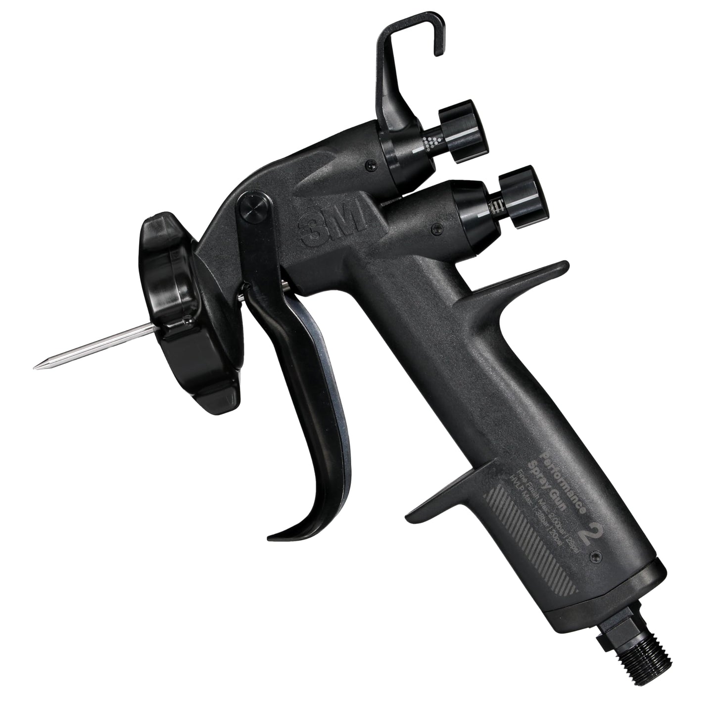 3M Performance Spray Gun 2 with 3M Performance Air Flow Control Valve, 26852, Paint Sprayer use with HVLP Fine Finish Nozzles, for Industrial Paint and Coating Applications