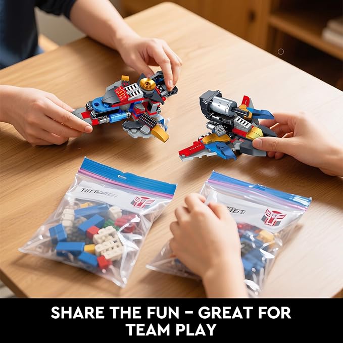Transforming Robot Building Sets Easter 8 in 2 Robot Vehicle Models 769 PCS Creative Assembly Display Gift Christmas Birthday Ages 14+
