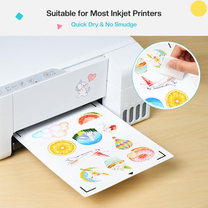 Likcut S41 Vinyl Cutter Machine with Printable Magnet Sheets for Inkjet Printer, 8.5"x11" Flexible Magnetic Paper Sheets for Create Custom Magnets, Photo Magnets, Fridge Magnets