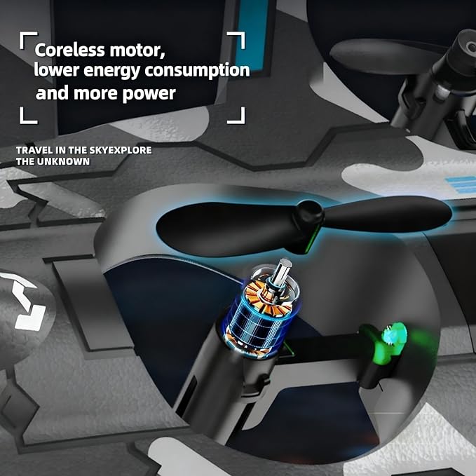F47 RC Fighter Drone for Kids Remote Control Airplane with Altitude Hold RC Jet Drone Toy with LED Lights Easy to Fly RC Airplane for Beginners Boys Girls