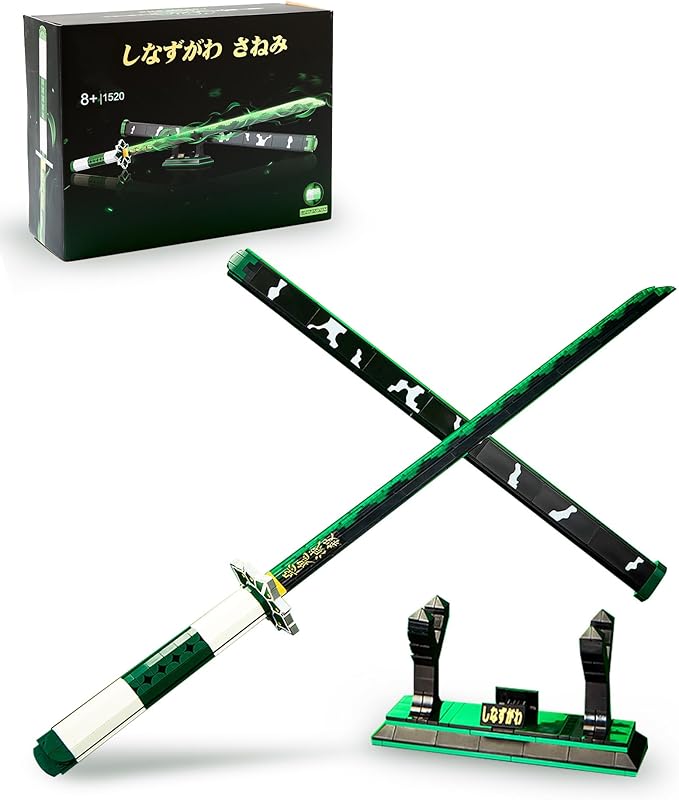 39in Sword Building Block Sets Compatible with Lego Set 710PCS Samurial Sword with Scabbard and Stand for Boys Adults 8 9 10 11 12 13 14