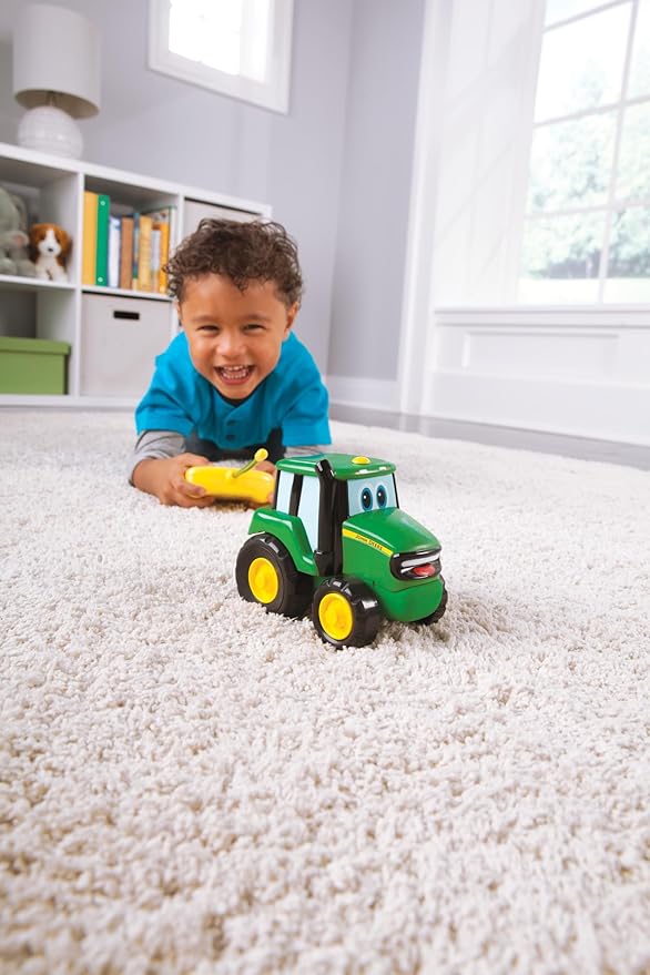 Tomy John Deere Remote Control Johnny Tractor Toy Green