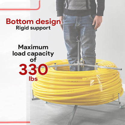 Anrain Pex Tube Uncoiler for 3/8'' to 1'' Pex Tubing, Maximum Load 330 Pounds, Iron Material, Silver Color, Industrial Tubing, Hardware Tubing, Radiant Potable Water Applications