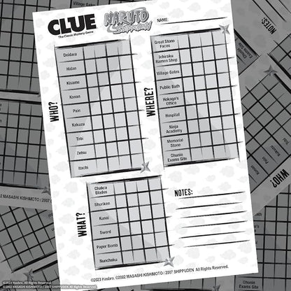 USAOPOLY CLUE: Naruto | Solve The Mystery in This Collectible Clue Game | Featuring Characters &amp Locations from The Anime TV Show Naruto | Officially-Licensed Naruto TV Show Game &amp Merchandise