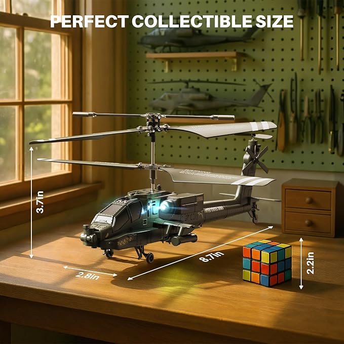 SYMA RC Helicopters S51H Remote Control Helicopter 2.4GHz Military Army Toys for Boys Girls Kids with Altitude Hold One Key Take Off/Landing LED Light Low Battery Reminder