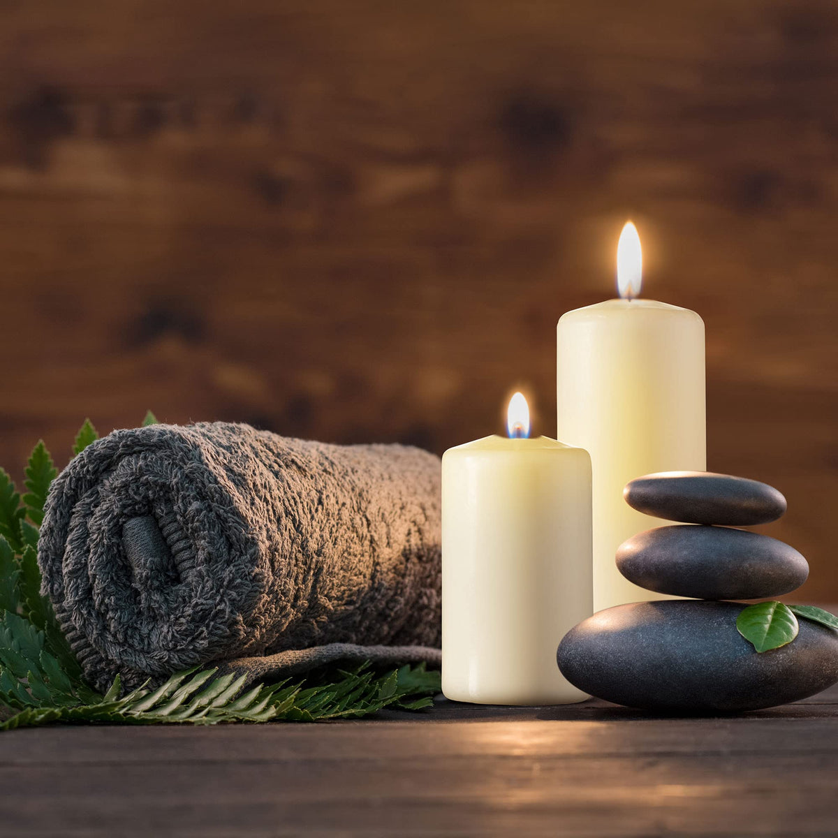 SPAAS Ivory Pillar Candles - 9 Pack | 6 Inch Large Ivory Dripless Pillar Candles for Home Decor, Memorial, Vigil, Parties, Wedding, Decorative Lantern