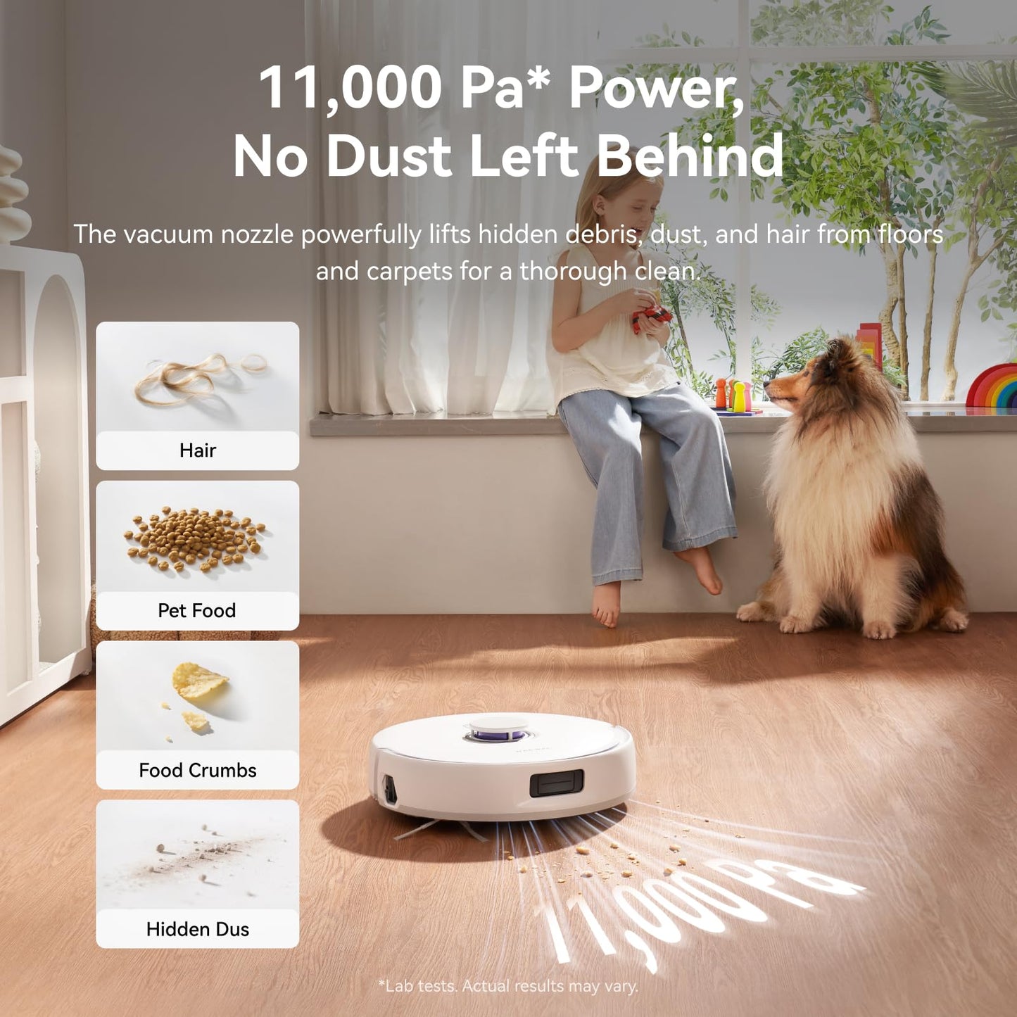 NARWAL Freo X10 Pro Robot Vacuum and Mop Combo, 11,000Pa Suction,DualFlow Tangle-Free System,MopExtend Edge Cleaning,Self-Emptying,Auto Mop Wash & Dry,for Pet Hair & Hard Floors,White