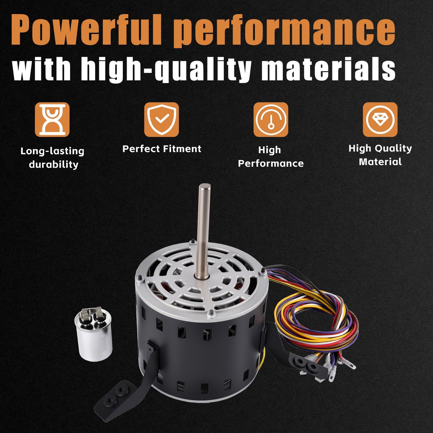 60L21 Blower Motor Replacement for Lennox 60L2101, 10M11, 81M39, 43M58 Armstrong Ducane Allied Concord Models Furnace Fan Motor 1/3 HP, 115V, 1075 RPM, 4-Speed