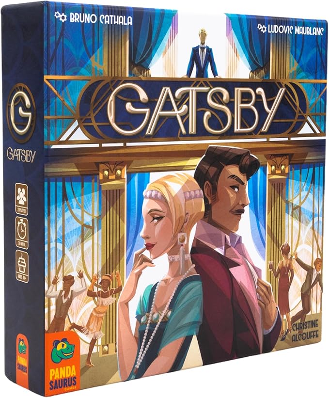 Gatsby Board Game - Duel for Influence in The Glamorous Roaring 20's Quick-Play Auction Strategy Game for Kids &amp Adults Ages 10+ 2 Players 30 Minute Playtime