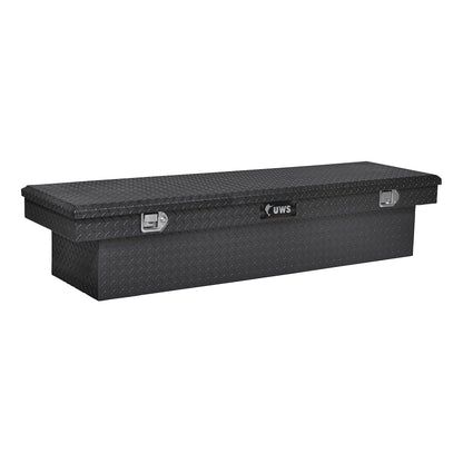 UWS EC10572 72-Inch Gloss Black Heavy-Wall Aluminum Truck Tool Box, RigidCore Lid