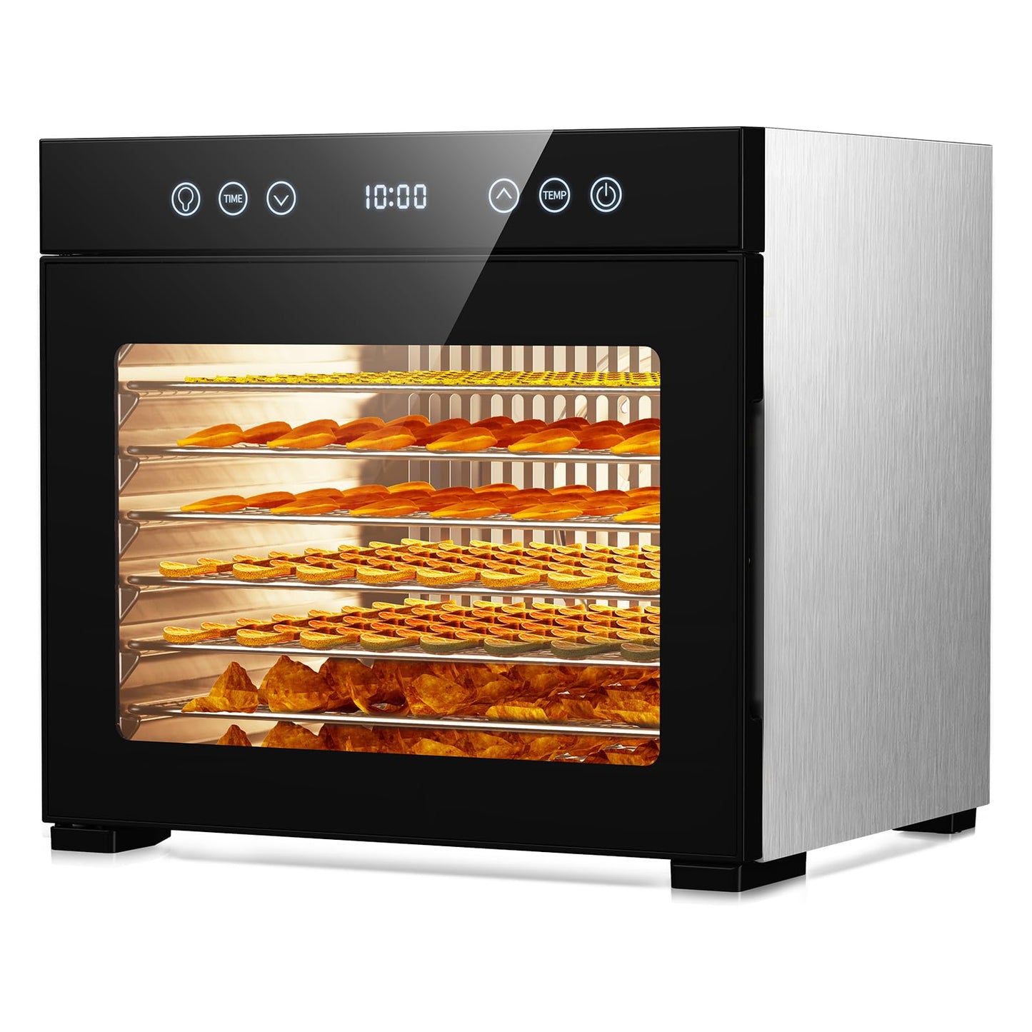 Food Dehydrator Machine, 650W Dehydrator with 8 Stainless Steel Trays, Adjustable Timer & Temperature for Jerky, Fruits, Herbs, Dog Treats, Party Meal Prep