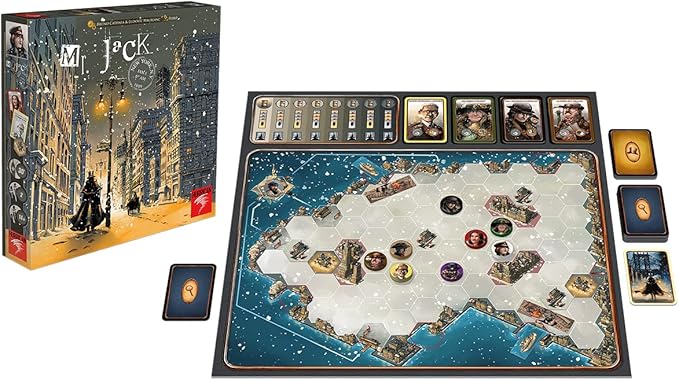 Hurrican Mr. Jack: New York Master a Higher Level in New York Expert Version of the Classic Mr. Jack London 2 Player Game For Ages 14 and up