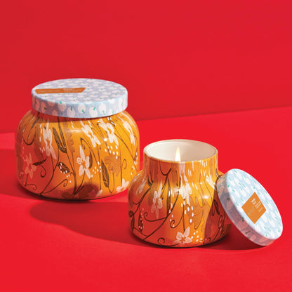 Capri Blue Pattern Play Signature Holiday Candle - Luxury Holiday Scented Candle for Home- Long Lasting Soy Wax Blend - Comes in Decorative Glass Jar (Pumpkin Dulce, 19 oz)
