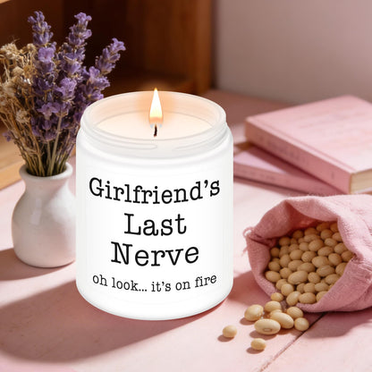 Homsolver Gifts for Girlfriend from Boyfriend, Valentines Birthday Mothers Christmas Anniversary Day Gifts for Girlfriend Fiancee, Romantic Scented Candles