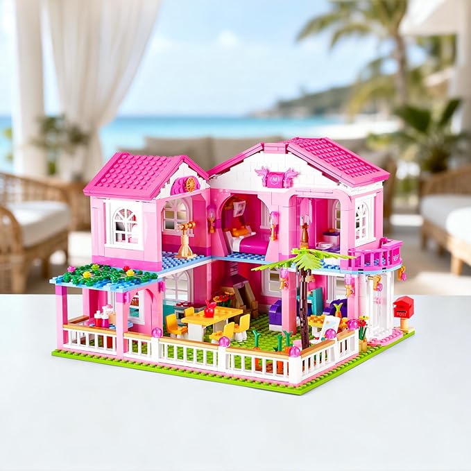 Sluban Garden Villa Friends Building Set for Girls STEM Educational Toy Building Set Gift for Kids Ages 6+