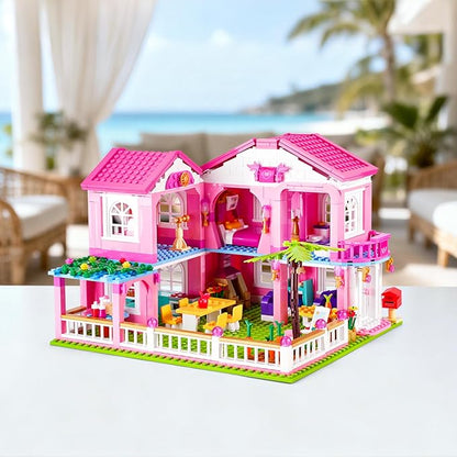 Sluban Garden Villa Friends Building Set for Girls STEM Educational Toy Building Set Gift for Kids Ages 6+