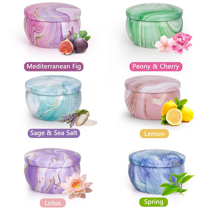 Candles Gifts for Women, 6 Pack Scented Candles for for Home Scented, Natural Soy Wax Aromatherapy Candle Gift Set for Christmas, Friends Birthday, Mothers Day, Teacher Appreciation Gifts
