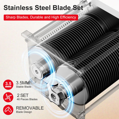TERUISI Meat Cutter Machine, 950W Electric Slicer Cutting Machine with 450LBS/H Slicing Output, 3.5mm Commercial Meat Slicer with Removable Blade for Boneless Pork Chicken Soft Vegetables, TDK Model