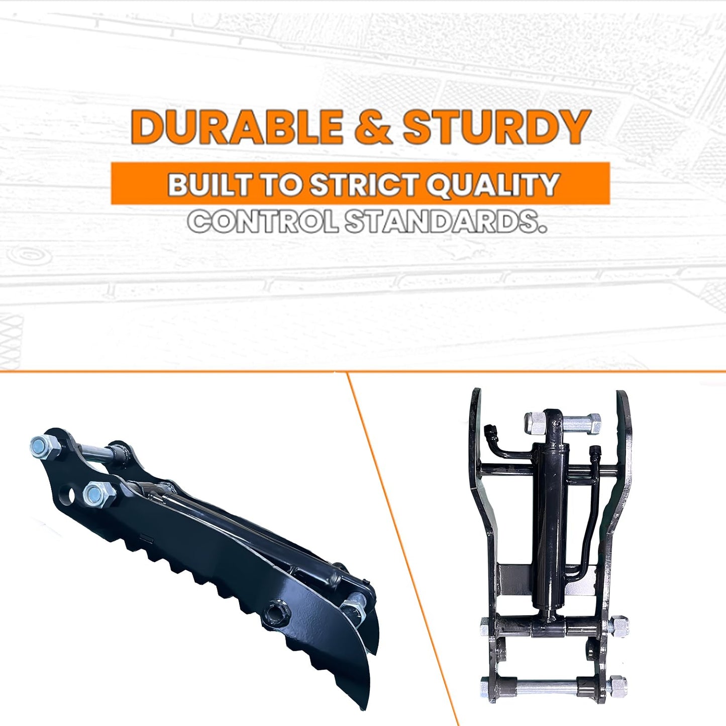 Hydraulic Thumb Claw for 1-3Ton Mini Excavators New Models, Universal Attachment for HT-10 Series, Ideal for Lifting, Scrap & Landscaping