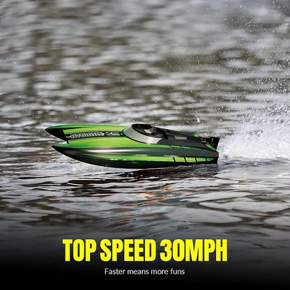 RC Boat - Mini Remote Control Boats for Adult2.4GHz Racing Boat for Water Pool&ampLakesSummer Water Toy (Green)