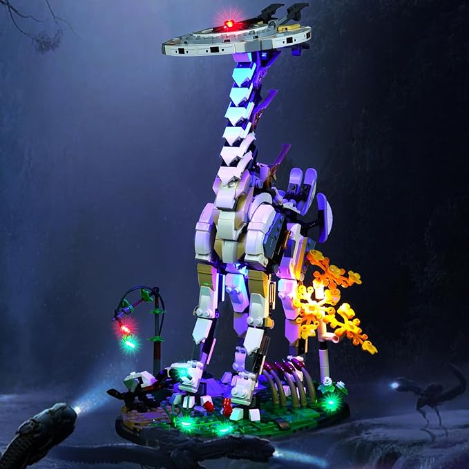 Upgraded Light Kit Compatible with Lego Horizon Forbidden West: Tallneck Building Set Lights Decoration Compatible with Lego 76989 (Model Not Included)