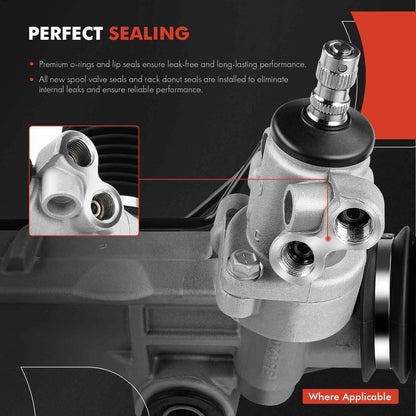A-Premium - Hydraulic Power Steering Rack and Pinion Compatible with Honda CR-V CRV 2007 2008 2009 2010 2011 2.4L, Except Japan Built Vehicle