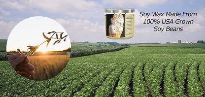 King of Candle - Vanilla Waffle Cone Candle | Large 3 Wick Highly Scented Soy Wax/Long Lasting/Vanilla Bean Ice Cream Scented Candle | 14 oz + Decorative Lid