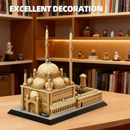 Egypt Mohammed Ali Mosque Building Blocks Cairo Landmark Architecture Model for Adults and Kids Creative Construction Set for Collectors &amp History Lovers